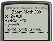 Solving a System of Equations